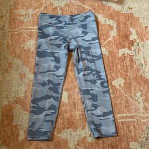 Athleta girl grey camo capri leggings